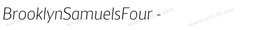 BrooklynSamuelsFour 字体转换